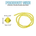 thumbnail image 2 of Uxcell 3mm 2300 Pcs Cuentas de Cristal Bicone para Hacer Joyas y Proyectos de Manualidades DIY, Amarillo Limón, 2 of 6