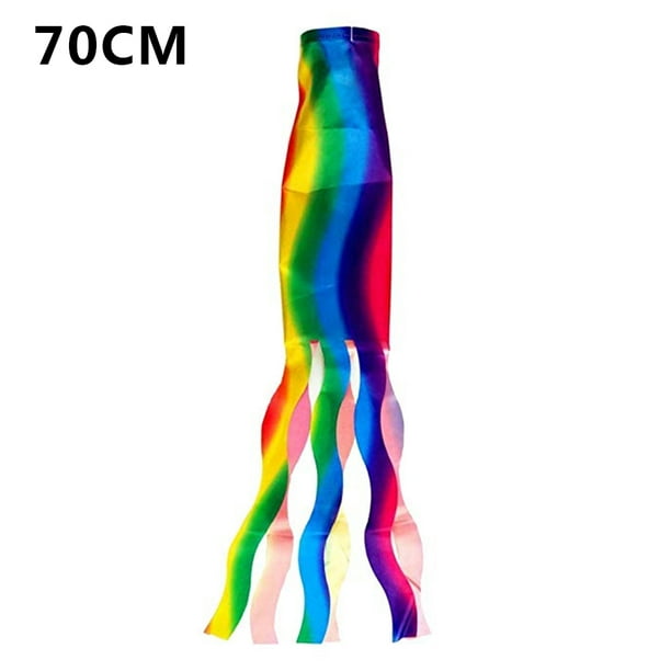 Atralife Rainbow Column Flag Windsock Colorful Hanging Decoration Red Orange Yellow Green Blue Purple Walmart Com Walmart Com