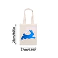 thumbnail image 2 of EclipseJewels Canvas Bunny Easter Gift Bag – Reusable Canvas Tote Bag for Candy, Eggs & Gifts, Decorative Easter Party Basket for Holiday Celebrations, Favors & Spring Decorations,Purple, 2 of 4