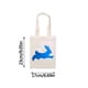 thumbnail image 2 of Small Easter Baskets, Eco-Friendly Canvas Tote Bag with Rabbit Print Reusable Grocery Shopping Bag for Daily Use, Durable & Stylish, Easter Gifts That Both Boys and Girls Need (Blue), 2 of 2