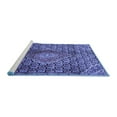 thumbnail image 2 of Ahgly Company Machine Washable Indoor Rectangle Persian Blue Traditional Area Rugs, 2' x 5', 2 of 4
