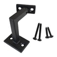 thumbnail image 1 of Soporte para pasamanos de escalera, herrajes de soporte para pasamanos de pared de larga duración, fácil negro, 1 of 9