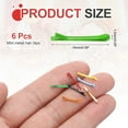 thumbnail image 2 of Uxcell 6Pcs Tiny Doll Hair Pins, 0.59" Green Mini Metal Hair Clips Bobby Pins, 2 of 7