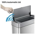 4 Gallon Slim Sensor Trash Can with AbsorbX Odor Control System Lid