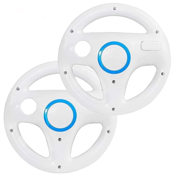 Steering Wheel for Wii, 2 Pack Racing Steering Wheel for Wii Controller Mario Kart , for Wii Mario Kart Racing Wheels