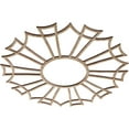 thumbnail image 2 of 20"OD x 7"ID x 1/4"T Augustus Wood Fretwork Pierced Ceiling Medallion, Red Oak, 2 of 3