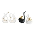 thumbnail image 1 of Elegantes Figuras De Pareja De Cisnes De Cerámica, Esculturas Decorativas De Animales, Artesanías, Adornos De Mesa Para Estanterías, Armarios, Decoración De Entrada., 1 of 8