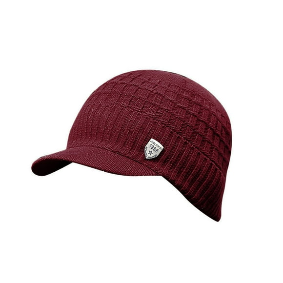 Beanies Hats Men, Baberdicy Men Warm Baggy Weave Crochet Winter Wool Knit Ski Caps Hat Winter Hats for Men