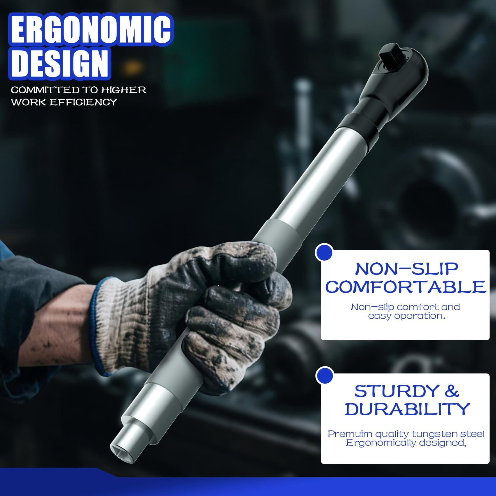 Hardvoro 1/2 Heavy Duty Offset Extension, for Electric Drill with 3/8" & 1/4" Adapters set, Impact Ratchet Extender for Tight Spaces