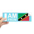 thumbnail image 1 of Pegatina Rectángulo Parachoques Soy de Saint Kitts - Nevis Unbranded, 1 of 1