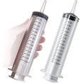 thumbnail image 1 of 2 Pack Large Syringes (150 ML), Large Plastic Garden Industrial Syringes for Scientific Labs, Measuring, Watering, Refilling, Filtration Multiple Uses,more size choice:100ML, 1 of 6