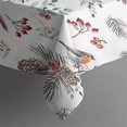 thumbnail image 4 of White Christmas Bird and Pine Pattern Rectangle Tablecloth 60"x120",Waterproof Polyester Rectangle Table Cloth, Wipeable Spillproof Polyester Tablecloth for Dining, Camping, Indoor and Outdoor, 4 of 6