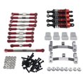 thumbnail image 2 of De Repuesto RC Soporte De Choque Para Camiones De óvil WPL FY Rojo+Parachoques CNC Con De Remolque Apto Para Piezas RC WPL C14 C24 Sunnimix none, 2 of 5