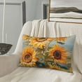 thumbnail image 6 of Binfone Sunflower Field Art Standard Size Pillowcase, Long Staple Pure Cotton Envelope Closure Pillow Cover (Pillow core not included),16"x24", 6 of 7