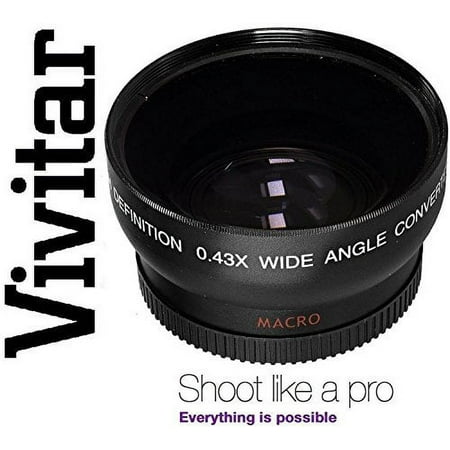 HD4 Optic Vivitar Wide Angle W/Macro Lens For Samsung NX2000 NX300 NX1100 NX1000 (40.5mm Compatible)