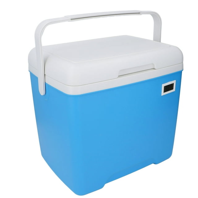 Glacière Rigide 13L, Glacière Portable Multifonction avec Affichage de la Température en Temps Réel, Garde les Articles Froids Ou Chauds, Glacière Légère Isolée pour Camping en Plein Air, Pique-Niques