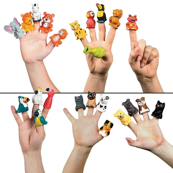 Animal Finger Puppet Sets for 24