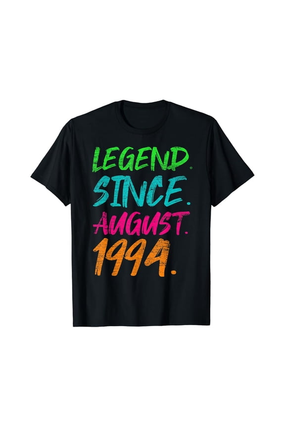 Hot Trending Legend Since August 1994 Men Bday Gifts 25th Birthday T-Shirt Vintage Tee -Birthday Gifts
