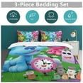 thumbnail image 4 of Blue'S Clues 3 Pieces Duvet Cover Set, Soft Bedding Comforter Cover Set with Zipper Closure, 1 Duvet Cover And 2 Pillowcases for Bedroom All Season, 4 of 7
