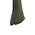 thumbnail image 4 of Couver Cotton Split Quarter High Stretchy Flip-Flop Socks, Charcoal Medium, 4 of 10