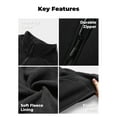 thumbnail image 6 of ORORO Women's Full-Zip Heated Fleece Jacket with Battery, Fleece Heated Jacket for Winter Outdoors (Black,M), 6 of 9