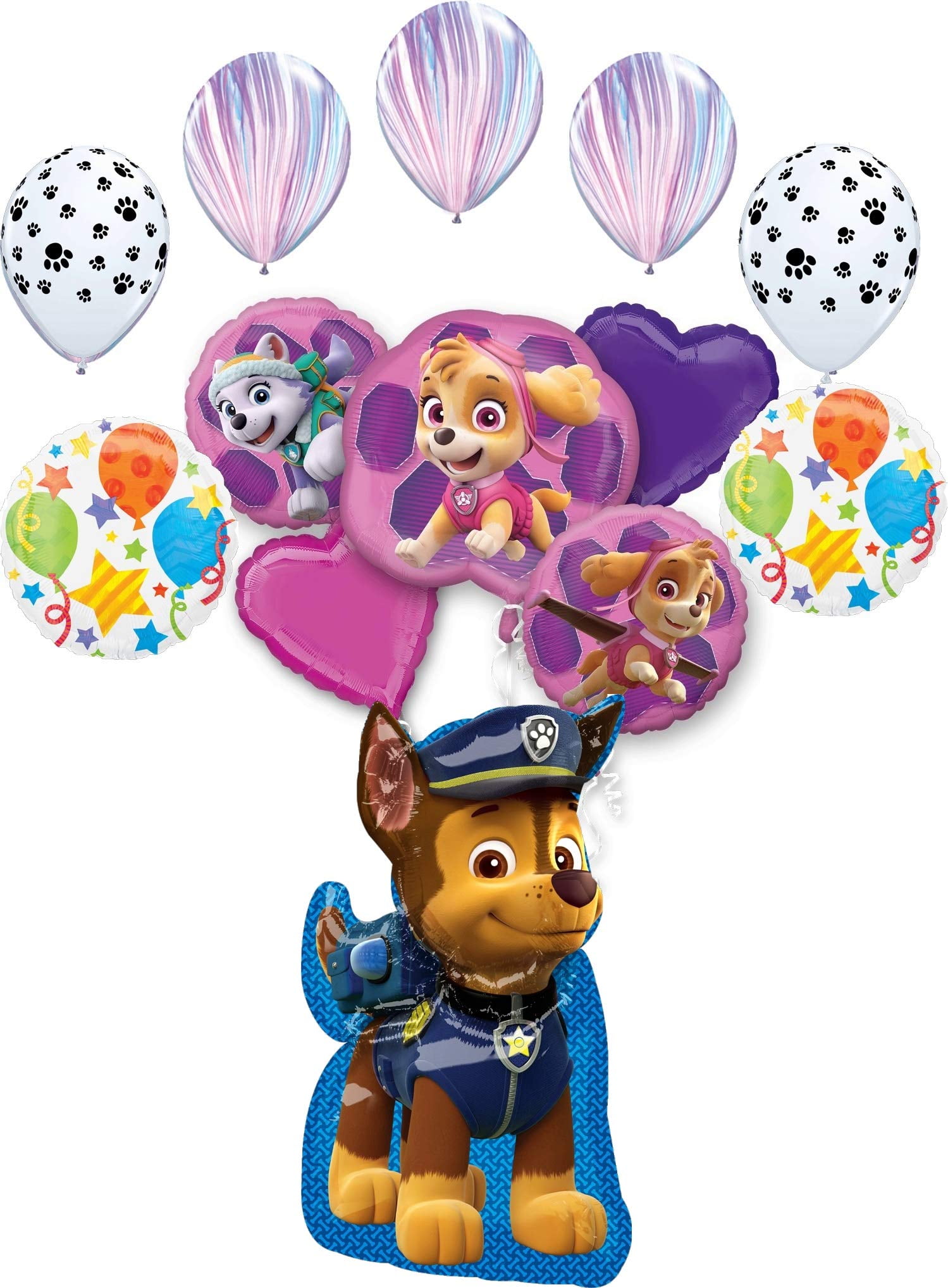 18/" FOIL BALLOON TABLE DECORATION SKYE EVEREST AIR FILL ONLY PAW PATROL