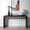 Black, variant on YWEN 59" Modern Black Console Table with Wood Beads, Rustic Wooden Entryway Table with Curved Waterfall-Style, Farmhouse Sofa Table Behind Couch for Living Room, Hallway, Entrance