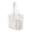 Beige, variant on XINXIAOO Summer Solid Mesh Beach Tote, Portable Breathable Shoulder Bag for Shopping & Travel