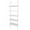 White, variant on Hassch 5 Tiers Ladder Bookshelf Industrial Bookcase Storage Rack with Metal Frame, White