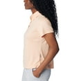 thumbnail image 3 of Columbia Women's Tidal Tee Short Sleeve Polo, Peach Fizz, X-Large, 3 of 6