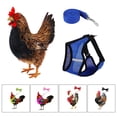 thumbnail image 4 of Visland 1 Set Adjustable Chicken Harness and Leash for Hen Roosters Comfortable Hen Pet Vest with Matching Belt Breathable Chicken Training Harness for Chicken, Duck or Goose, 4 of 8