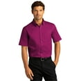thumbnail image 1 of Port Authority Men's Short Sleeve SuperPro React Twill Shirt - W809, 1 of 1