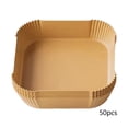 thumbnail image 2 of Homekingdee 50 Pcs Thickened Air Fryer Paper Liners - High Temperature Disposable Oil-Proof Baking Mats for Air Fryer Baskets and Cooking, 2 of 6