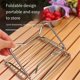 thumbnail image 3 of Folding Campfire Grill Portable StainlessSteel Camping Grill Grate, 3 of 5