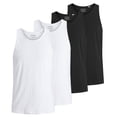thumbnail image 1 of Jack & Jones Camiseta de tirantes para Hombre, Pack de 4 - JACBASIC TANKTOP, liso, algodón Negro/blanco L (Large), 1 of 7