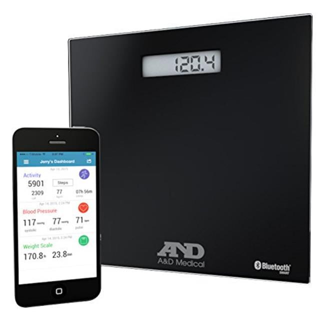 Medical Deluxe Connected Weight Scale Black