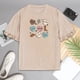 thumbnail image 1 of Camiseta de manga corta para mujer, camiseta informal suave y transpirable con estampado elegante para chicas, camisetas para oficina, playa, pesca en S, 1 of 10