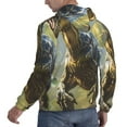 thumbnail image 6 of Wukai Ferocious Dinosaur Print Men Hoodies Fleece Sweatshirts Long Sleeve Sweaters Pullover Fall Outfits Winter Clothes-Medium, 6 of 7