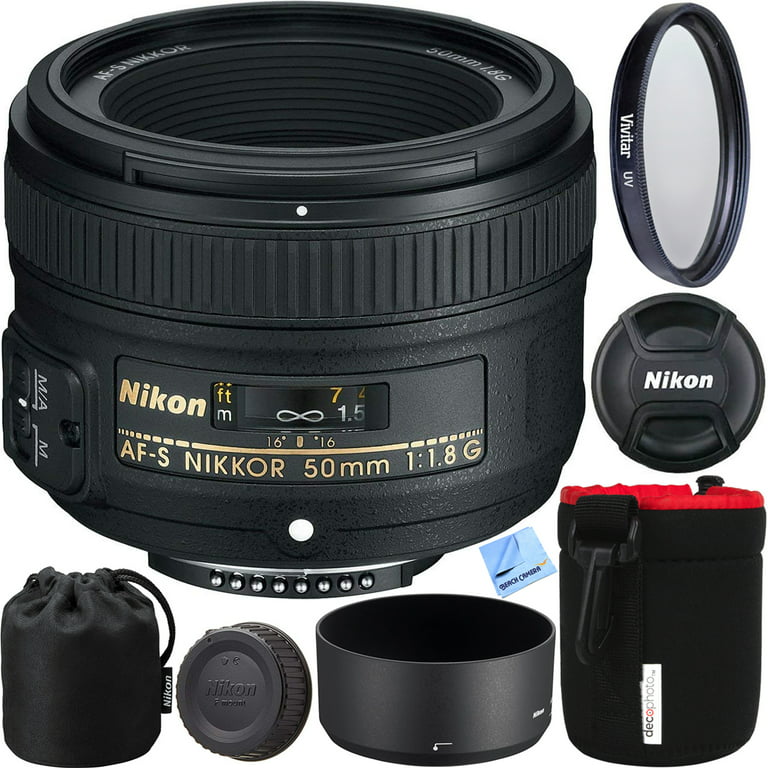 Nikon AF-S FX NIKKOR 50mm f/1.8G Prime Lens Kit with Auto Focus
