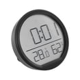 thumbnail image 4 of JINGT Thermohygrometer Indoor Home Electronic Alarm Clock Alarm Clock Digital Alarm Clock Built In Button Battery Clock Temperature black, 4 of 5