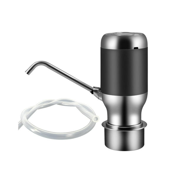 Dispensador de agua automático, bomba de agua, para jarra de galón, portátil, bomba de botella de agua eléctrica con carga USB para acampar, hogar, negro