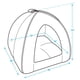 thumbnail image 4 of Cama blanda para perros y gatos para mascotas Best Pet Supplies, color beige, 4 of 5