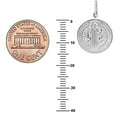 thumbnail image 4 of Ritastephens Sterling Silver or Gold tone San Benito Saint Benedict Medallion Medal Charm Necklace (11mm, 15mm), 4 of 6