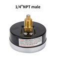 thumbnail image 4 of MEASUREMAN Tridicator termomanómetro manómetro 2-1/2 "0-160psi/30-250 grados F caja de acero inoxidable 1/4" NPT montaje trasero, 4 of 5