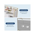 thumbnail image 4 of Ourlova Cat Litter Box Enclosure With Metal Frame And Dual Storage Shelves Modern Hidden Litter Box Furniture Indoor Cat House Side Table Style, 4 of 8