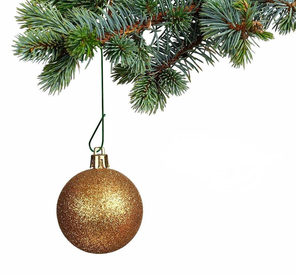 2020 5 Pack Glitter Christmas Flower Tree Hanging Ornaments Festival Xmas Decor
