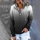 thumbnail image 1 of ICHUANYI Clearance Women's Color Blocking Loose Long Sleeve Hoodie Sweater(Black, XL) ICHUANYI WER2023080916314, 1 of 6