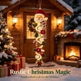 thumbnail image 5 of Glowing Christmas Door Hanger 6 Festive Lighted Designs Vertical Display, 5 of 9