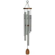 Woodstock Wind Chimes Signature Collection, Woodstock Adagio Chime, 33'' Spanish Garden Silver Wind Chime ADSG