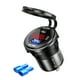 thumbnail image 1 of Enchufe Cargador Coche USB C 45 W PD Y QC3.0 para Motocicleta Coche (rojo Con Terminal), 1 of 9